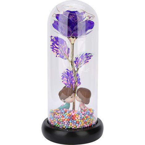 Lampe LED romantique en forme de rose, décoration pour mariage, maison, cadeau d'anniversaire (1/4)