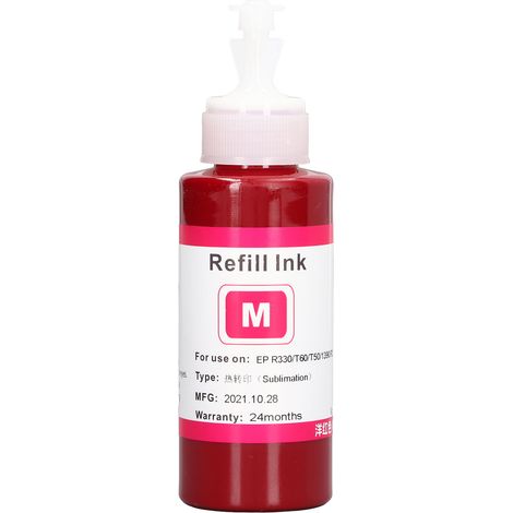 Lot Remplissage d'encre de sublimation 100ML Transfert thermique Accessoire d'impression numérique pour R330 230 T60 T50 M (1/5)