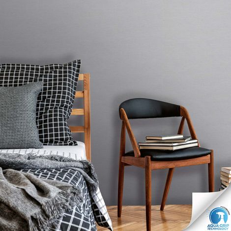 Papier peint Uni Gris Designdrop A.S. Création (1/4)
