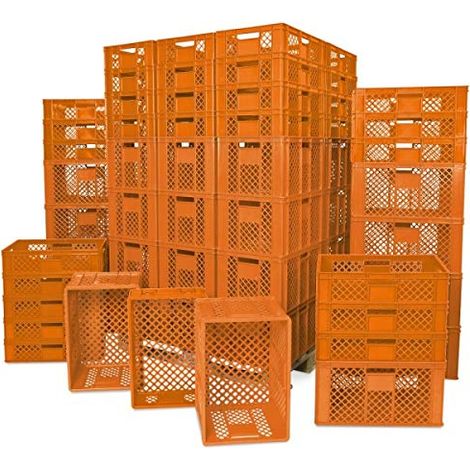 BRB Spar-Set Brotkorb/Bäckerkiste, 42x 600x400x150mm, 36x 600x400x320mm, orange
