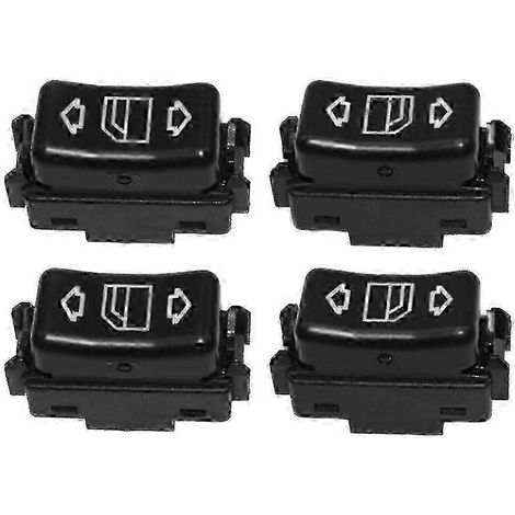 Interrupteur de lève-vitre électrique pour Mercedes W124 W126 W201 Avant Arrière Gauche Droite 1 bouton (1/5)