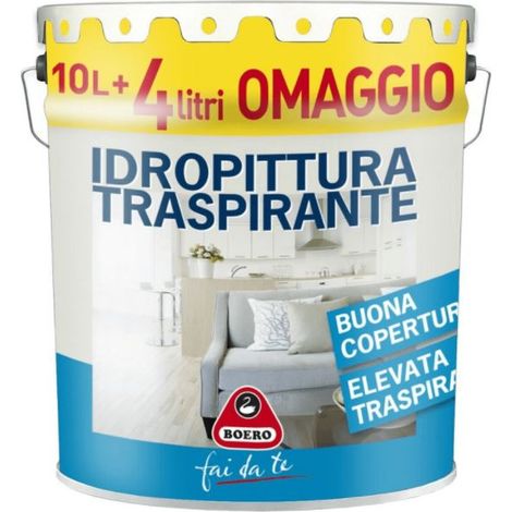 IDROPITTURA TRASPIRANTE BIANCO OPACO 14 LITRI - BOERO (1/2)