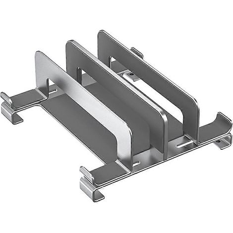 Laptopständer, verstellbare vertikale Dockingstation für Desktop-Laptops, platzsparender 3-in-1-Ständer, silber (1/5)