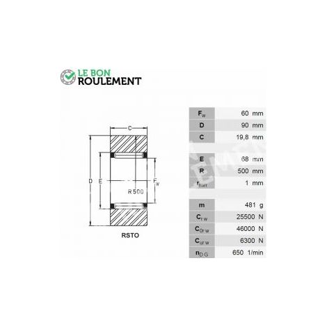 Galet à rouleaux RSTO50-X-INA