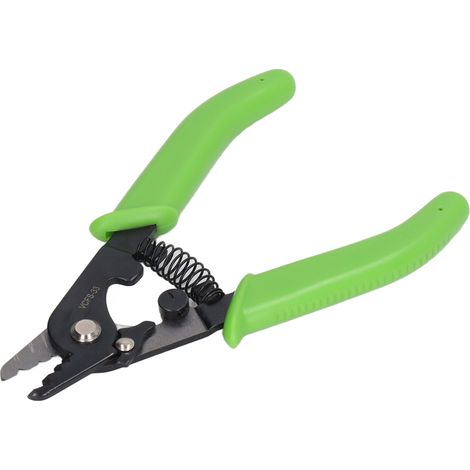 Pince à dénuder pour fibre optique verte à 3 trous de diamètre - Utilisation simple (1/5)