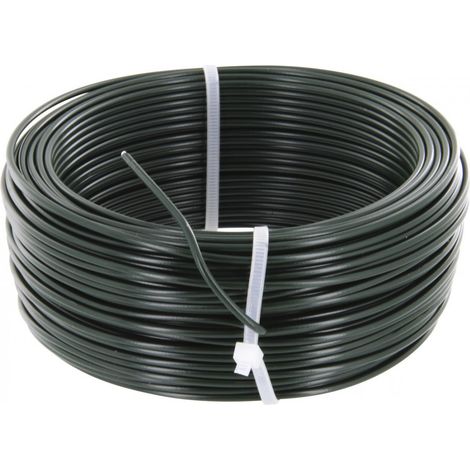 Hilo de tensión galvanizado plastificado verde 2,7 mm - 100 m