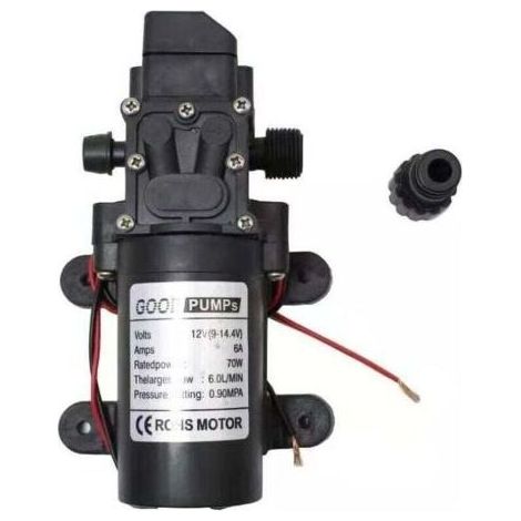 Pompe à eau à membrane haute pression DC 12V pompe électrique auto-amorçante pour caravane bateau nettoyage lavage et irrigation de jardin (1/5)