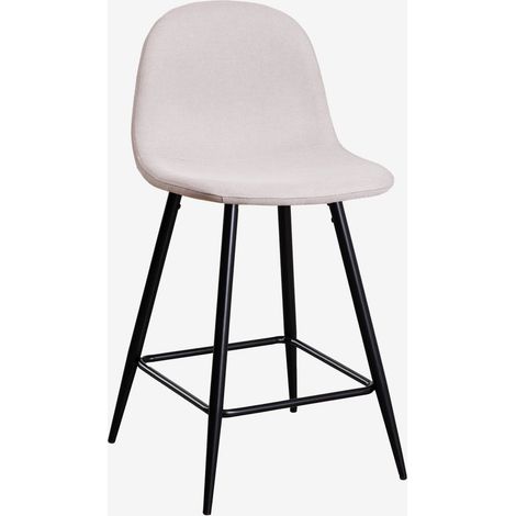 Taburete alto Glamm SKLUM Beige Crema    Negro    ↑65 cm (1/5)