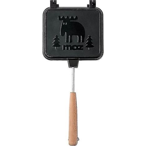 Appareil à croque-monsieur réversible et détachable, portable, pour le camping. (1/3)