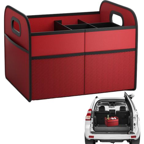 Organisateur de Coffre de Voiture Organisateur de Cargo pour Coffre de Voiture Pliable Conteneur Imperméable De 30L Avec Poignées Pour Camping Vaisselle Outils De Réparation Snacks Légumes (1/5)