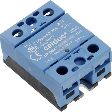 Celduc Relais à semi-conducteurs SO867070 75 A Tension de contact (max.): 510 V/AC 1 pc(s) A557293