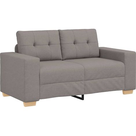 vidaXL Divano Divanetto Tortora 120 cm in Tessuto (1/5)
