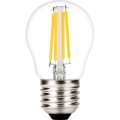 Lot de 4 ampoules LED E27 A60,4W 2700K blanc chaud, forme classique (1/4)