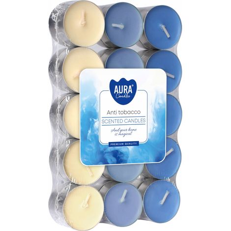 Velas aromáticas Aura Candles, antitabaco, 30 unidades. (1/4)