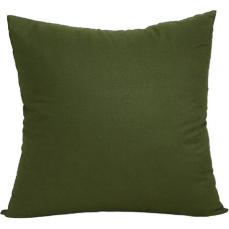 Housse De Coussin Extérieur Carrée - 45 x 45 cm - Polyester Enduit PU Imperméable - Pour Jardin Terrasse Balcon - Lot De 2 (1/5)
