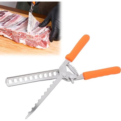 Una herramienta indispensable para preparar carnes a la parrilla, que permite retirar fácilmente la piel de las costillas. (1/5)