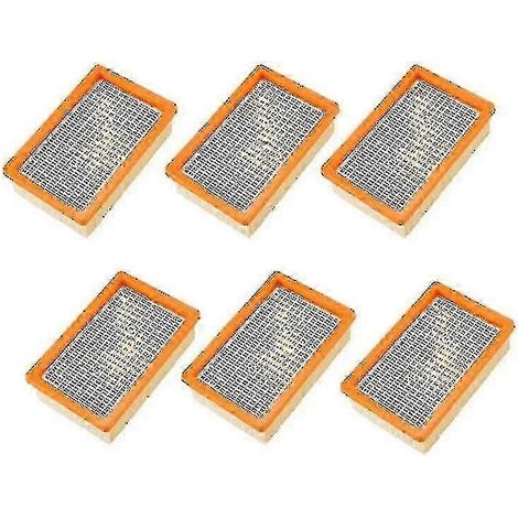 Lot de 6 filtres compatibles avec les aspirateurs Kärcher MV4, MV5, MV6, WD4, WD5 et WD6, compatibles avec les filtres à air. (1/5)