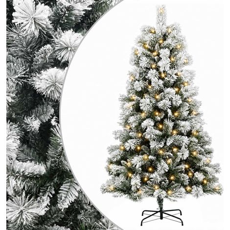 Sapin de Noël Artificiel à Branches Articulées 240 cm 300 LED vidaXL (1/5)