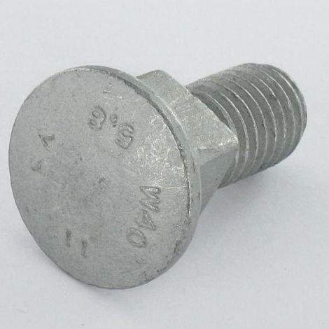 TRCC JAPY tête ronde collet carré M10X25 Filetée sur 14 Epaisseur du carré 10 Géomet 500A Sans rouille rouge-10 pièces