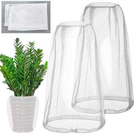 Filet pour plantes contre les insectes dans le jardin - 46 x 46 cm - Accessoires de jardin - Lutte - Lot de 2 sacs de protection pour fruits (1/5)