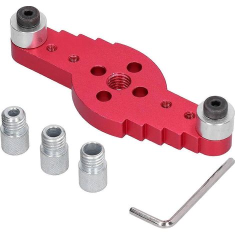 Bohrschablone, Zentrierwerkzeug, Dübelbohrer, Lochstanzer, Handbohrmaschine, Anreißwerkzeug-Set für Holzbearbeitung