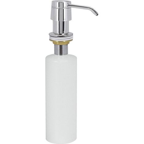 Distributeur de savon en métal À encastrer sur plans de travail. Capacité 0,4 litre - TRES 13474110 (1/2)