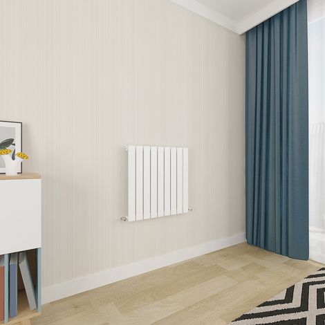Acezanble White Flat Panel Radiator 600 x 612mm Single Panel