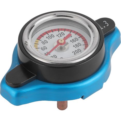 Bouchon de radiateur thermostatique universel, couvercle de réservoir d'eau étanche avec thermomètre, petite tête 1,3 bar (1/5)