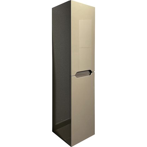 Colonna per bagno sospesa L30 x l30 x 120 cm Tortora - STEFANIE