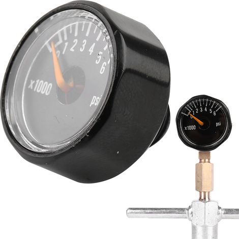 1/8NPT Präzisionsventil Mini-Manometer Kohlendioxid-Mikromanometer (6000PSI) (1/5)