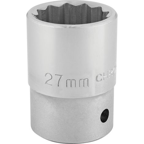 Draper T-MM/B 3/10, 2 cm Square Drive 12-Point Socket (27 mm) with Blue Finish (1/5)