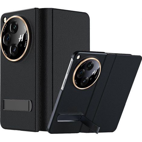 Étui en cuir PU premium compatible avec OnePlus. Ouverture avec béquille, fermeture magnétique, rabat pliable avec cache-objectif. (1/5)