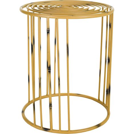 Macetero de metal amarillo 39x39x48 (1/5)