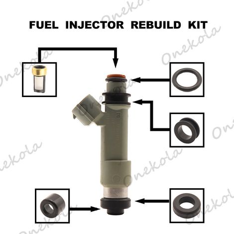 Fuel injector repair kit, seal and filter compatible with Suzuki SX4 Cool Swift 297500-0540 (1/2)