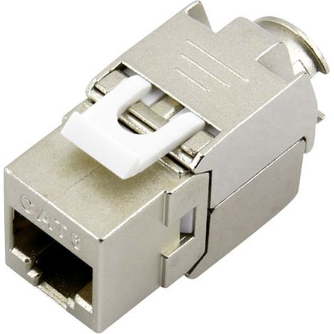 TRU COMPONENTS RJ45 Kupplung, CAT 6 93038C368 Kupplung, gerade Polzahl Sensoren 8 Metall 1 St. (1/2)