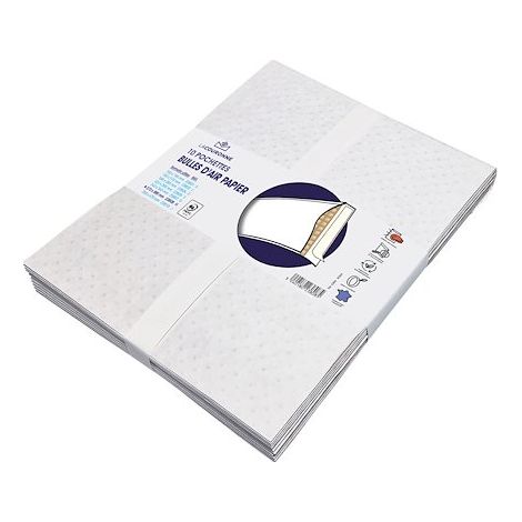 Pochette à bulles papier kraft blanc  270 X 360 La Couronne - Lot de 10 (1/4)