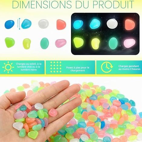 Luminous Pebbles, Pebbles Aquarium Bright Colorful (1/4)