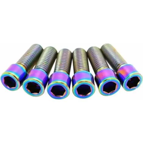 Tornillo de pinza/soporte TLC Titanium M8  Oil Slick