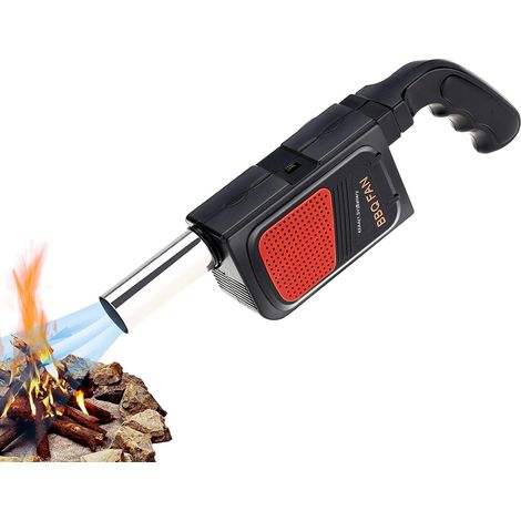 Soufflet électrique,Ventilateur portatif pour Barbecue, Ventilateur pour poêle à Bois Poche pour Pompe à air pour Pique-Nique en Plein air, Camping, randonnée, Outil de Cuisson, soufflet pour foy (1/4)