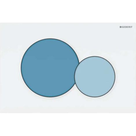 Geberit Sigma01 - Plaque de déclenchement, bleu/blanc 115.770.SX.5