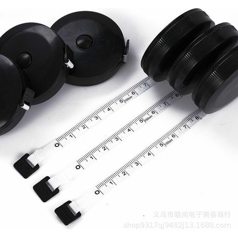 Mètre ruban rond rétractable de 0,5 m (60 pouces), lot de 3