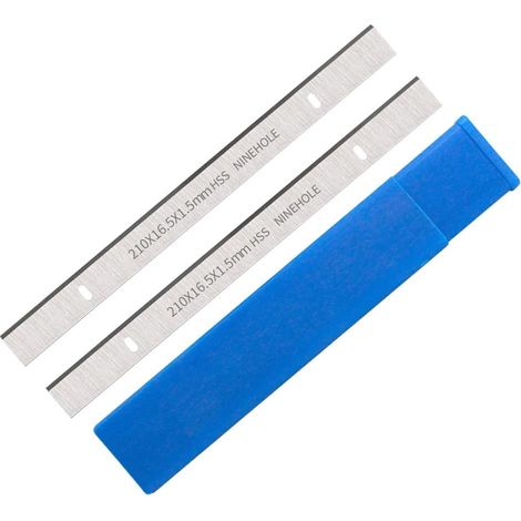 2 Pièces HSS Lames De Raboteuse 210mm, 210mm Lames Pour Raboteuse Machines De Travail Du Bois, 210 x 16,5 x 1,5mm (1/5)