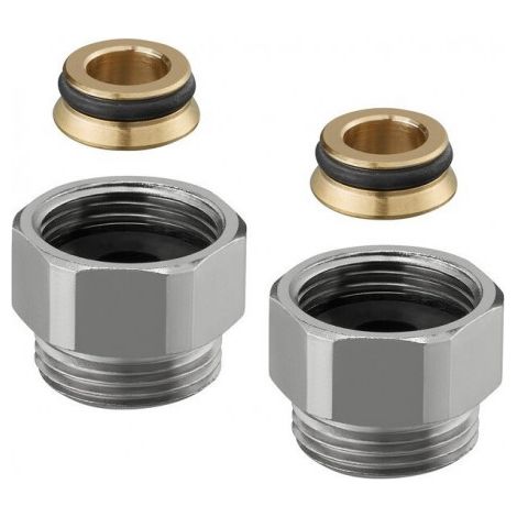 OVENTROP Entretoise pour Multiflex F, G 3/4 IG x G 3/4 AG, nickelé, Set = 2 pièces, 1681650