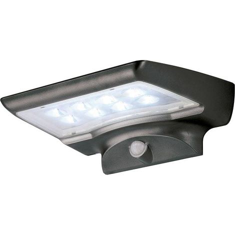 Solar 350 Aplique exerior con luz led en blanco frio 6000K en color negro (1/2)