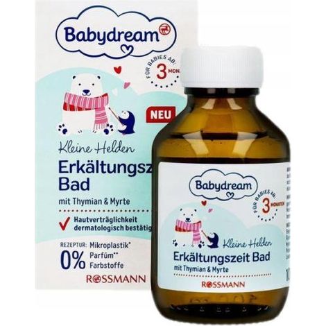 Bagnoschiuma Babydream per le serate fresche, dai 3 mesi di età 100 ml (1/2)