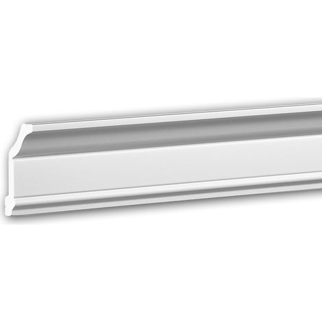 Cornisa 650174 Profhome Perfil de estuco Moldura decorativa estilo Neoclasicismo blanco 2 m (1/5)