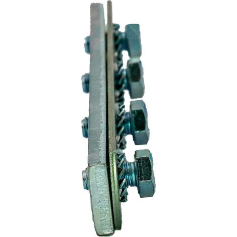 Dalsys Schienenverbinder für Montageschiene Silber 38-40, 25 Stück, Profilverbinder, Verbindungsplatte mit vormontierten Schrauben (1/5)