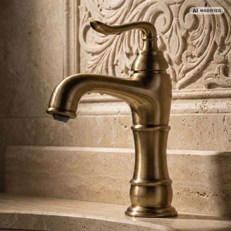 Robinet de lavabo PaulGurkes Nostalgie en bronze rétro (1/5)