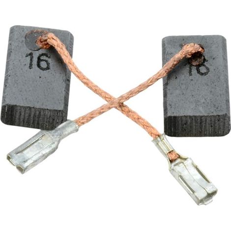 Balais de Charbon pour GWS 14-125 C meuleuse - 5x10x16mm - Avec arrêt automatique (1/5)