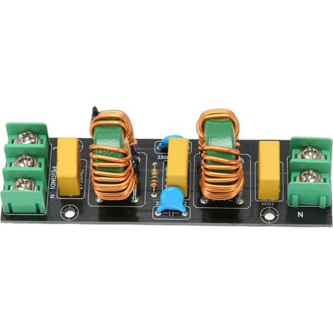 Filtre d'alimentation EMI à deux étages, carte passe-bas anti-bruit 18A, pour automatisation des bâtiments (1/5)
